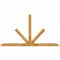 Ekena Millwork Saratoga Rough Sawn Timber Gable Bracket, Western Red Cedar, 84"W x 45"H x 4"D x 4"F, 13/12 Pitch GBW084X45X0404SAR00RWR - alternate 1